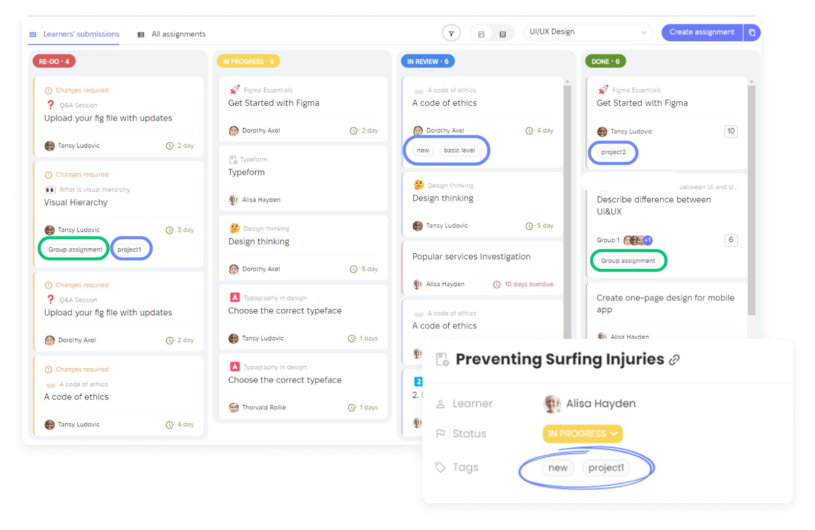 Tagging and Sorting EducateMe