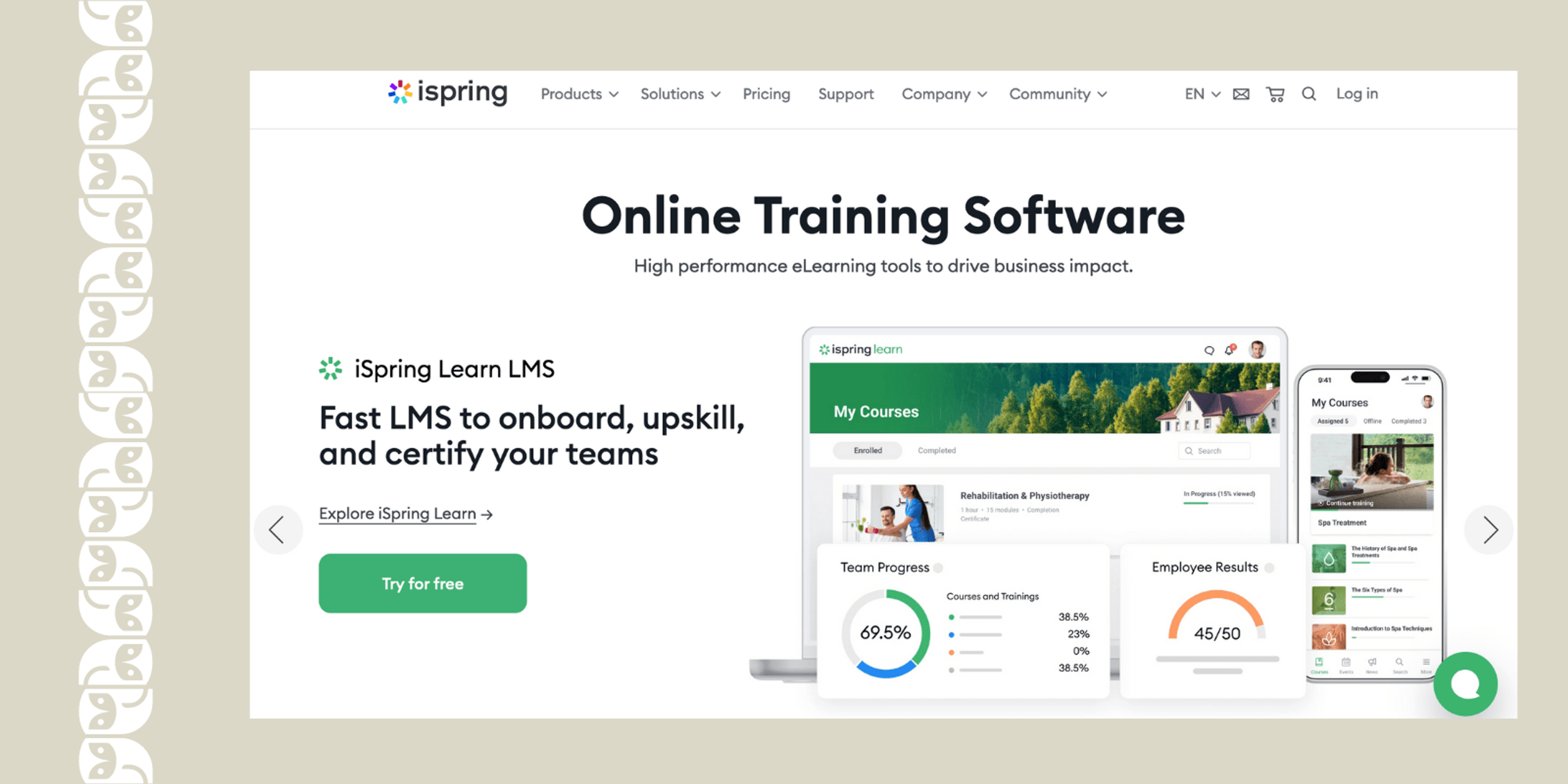 iSpring LMS for nonprofits