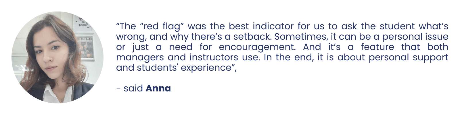 Projector team quote about EducateMe LMS
