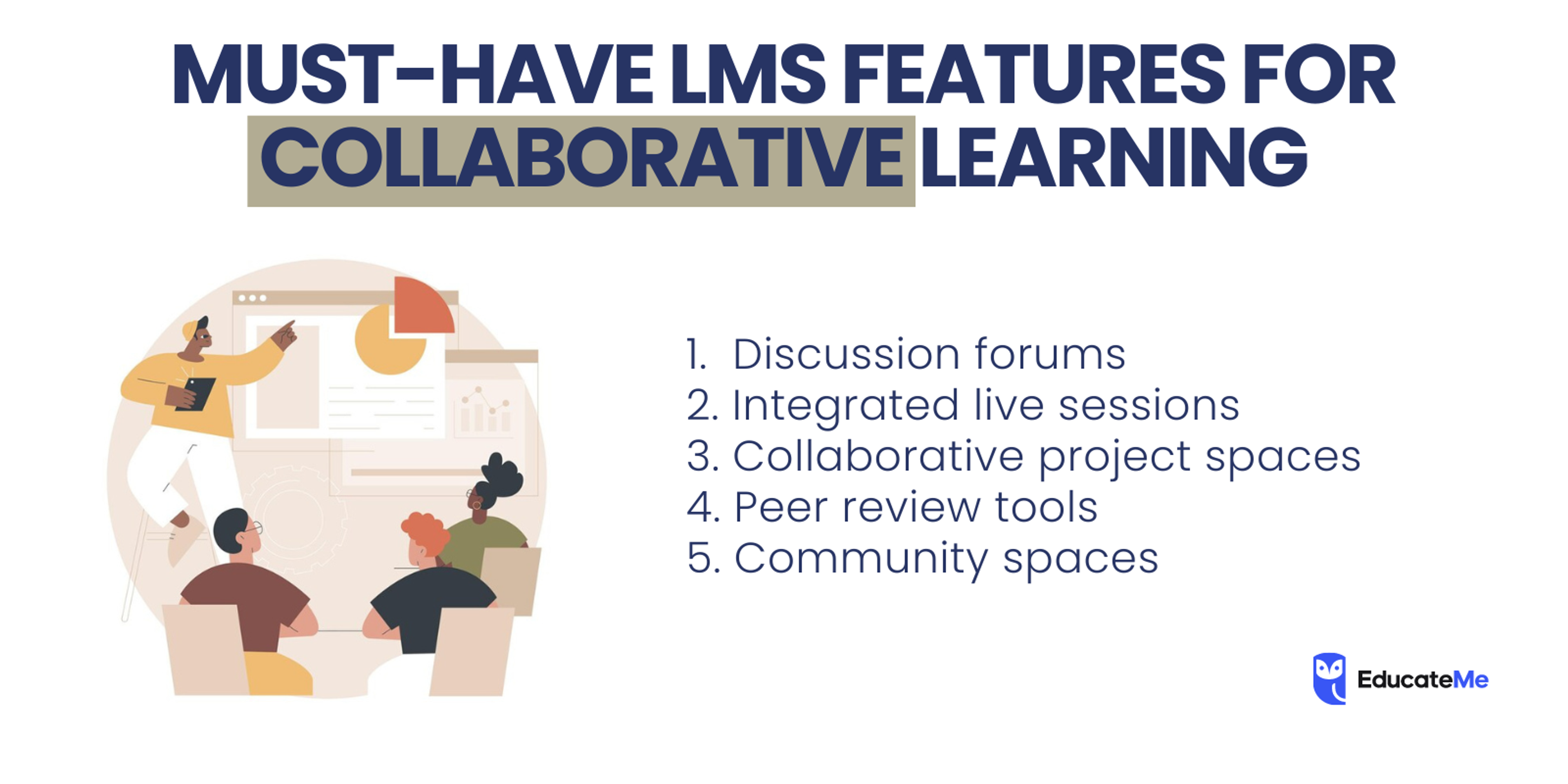 Must-Have Features of LMS For Collaborative Learning