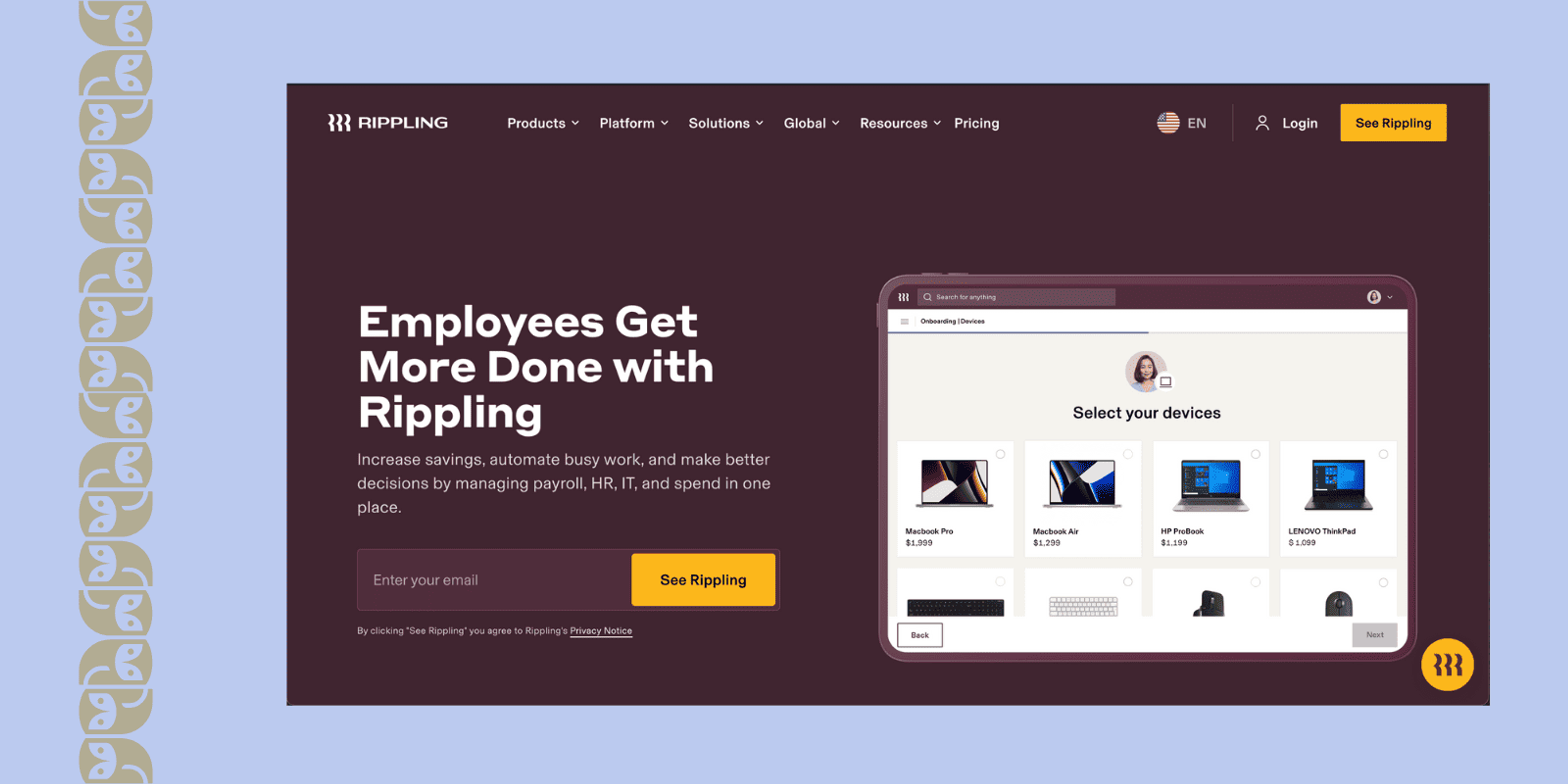 Rippling - Best All-in-One HR System with Learning Management Integration
