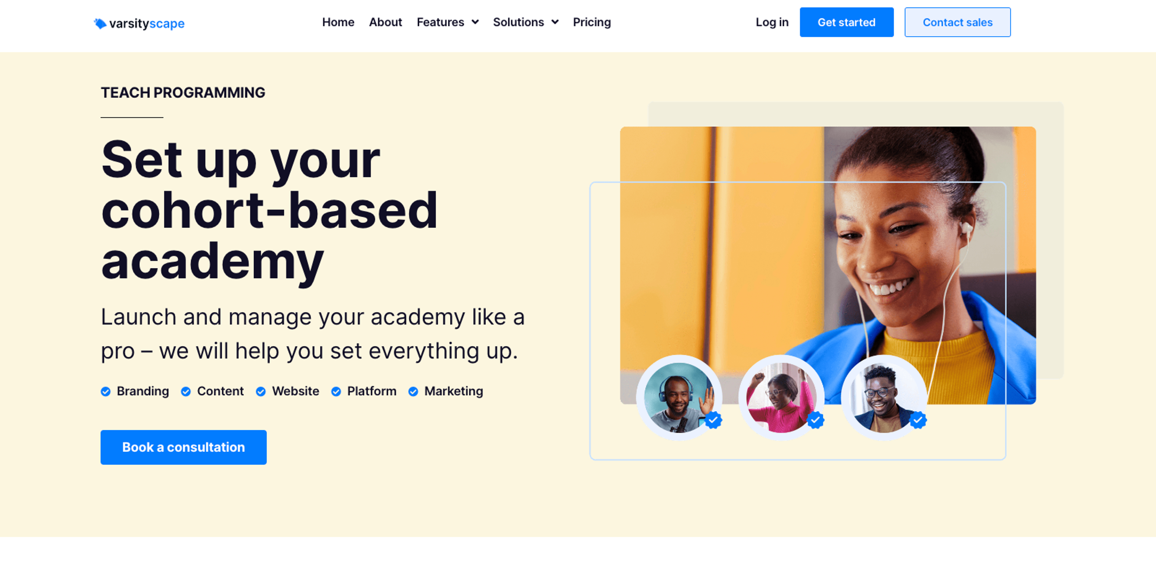 #3. VarsityScape — Maven Alternatives to Build Your Cohort Academy