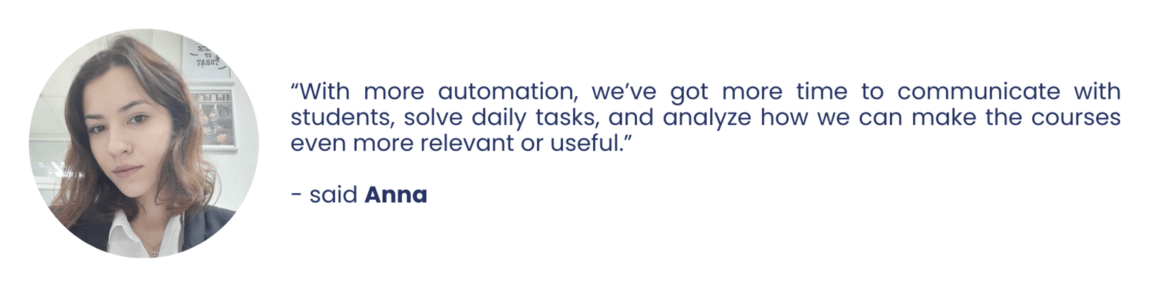 Projector team quote about EducateMe LMS