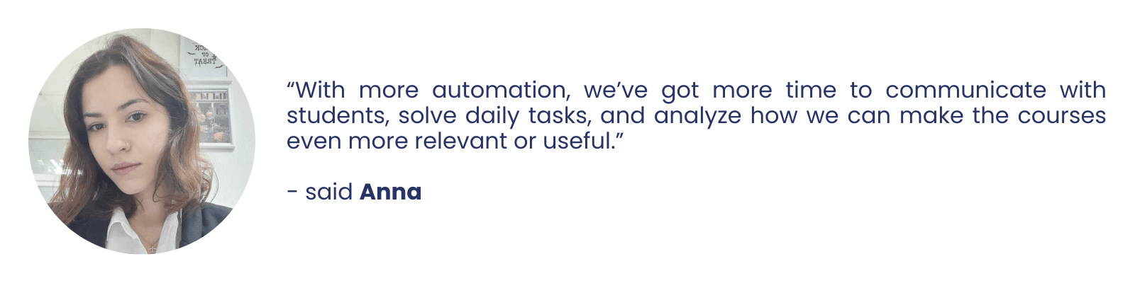 Projector team quote about EducateMe LMS