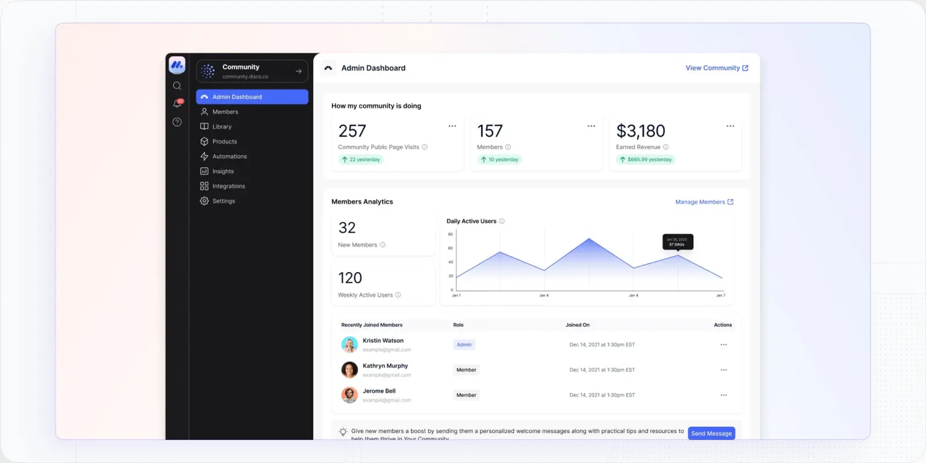 Disco Interface Analytics