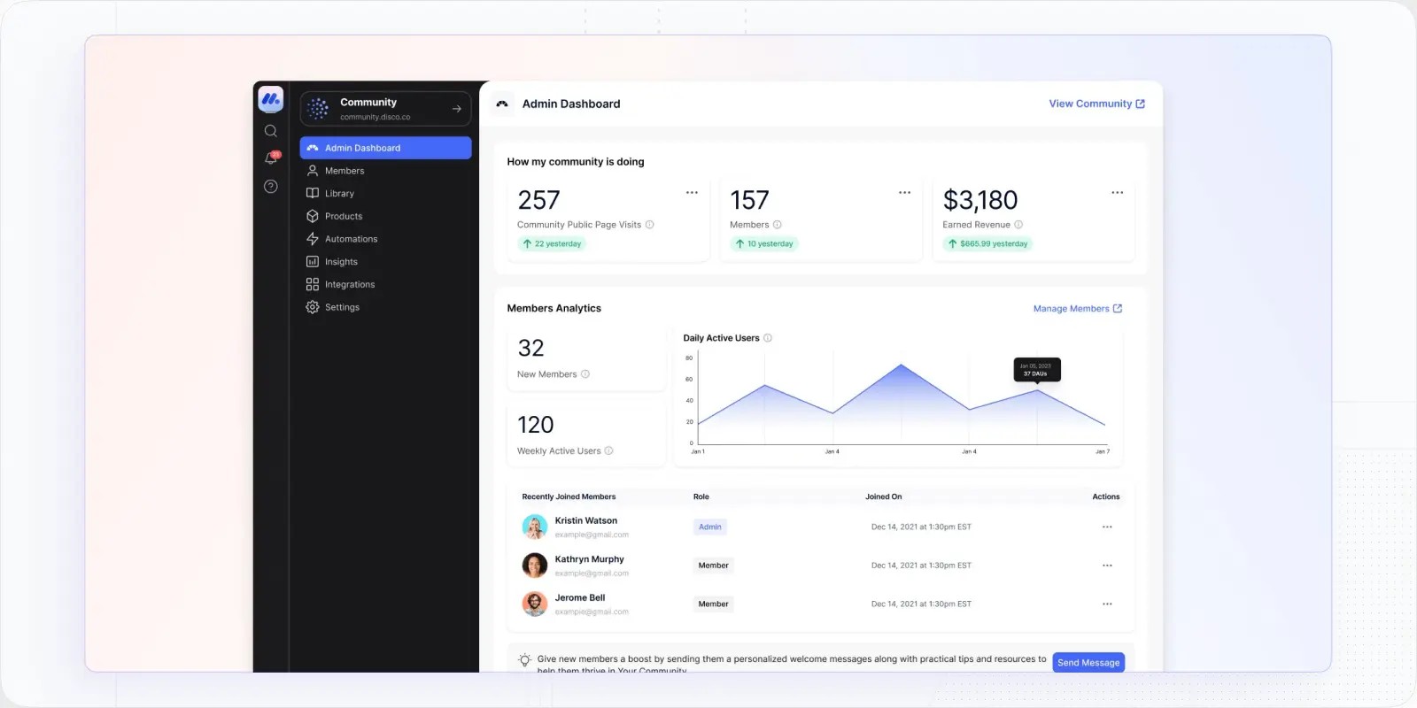 Disco Interface Analytics