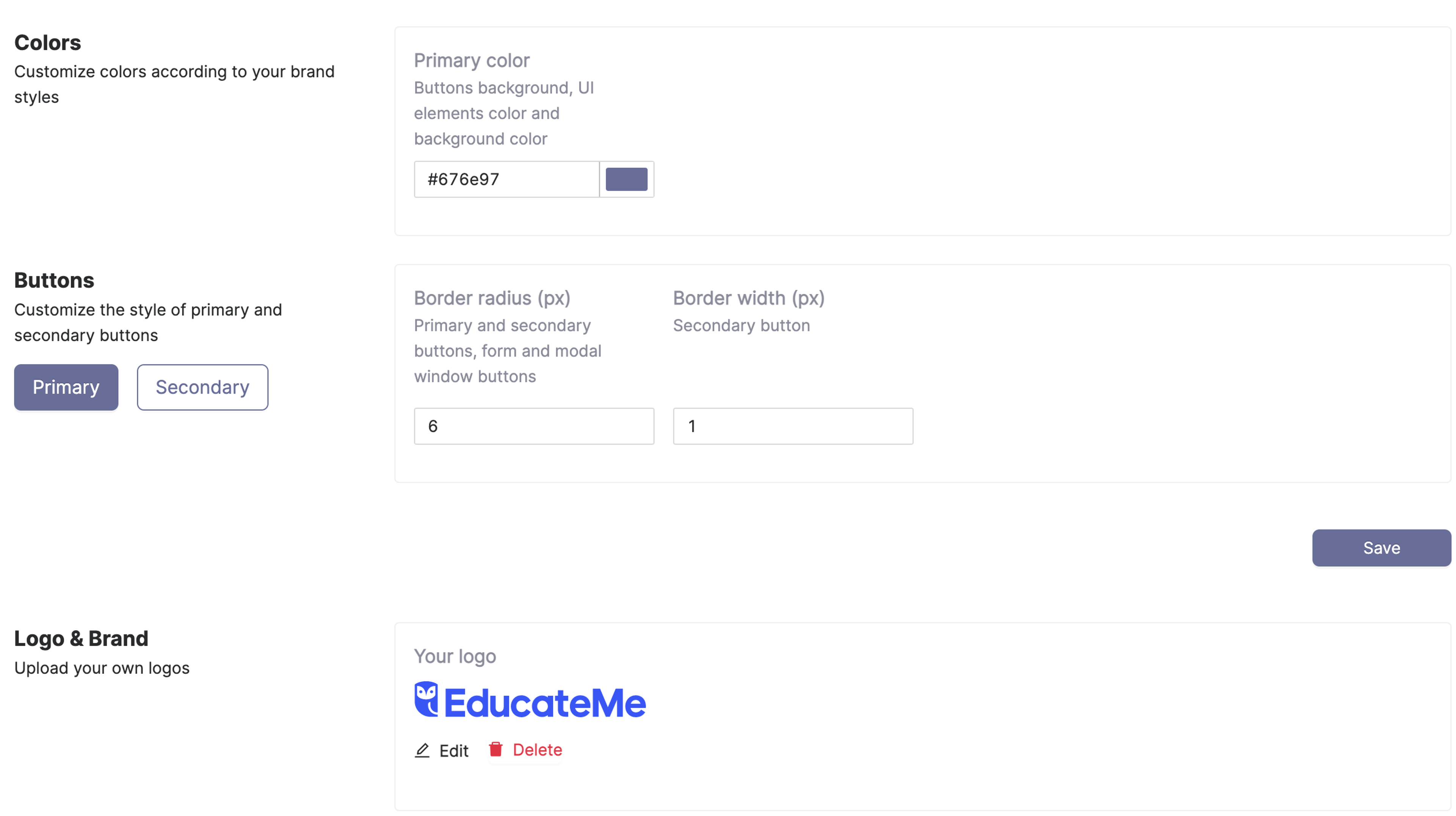 1️⃣ Add your company’s branding — How to Create a Cohort Based Course
