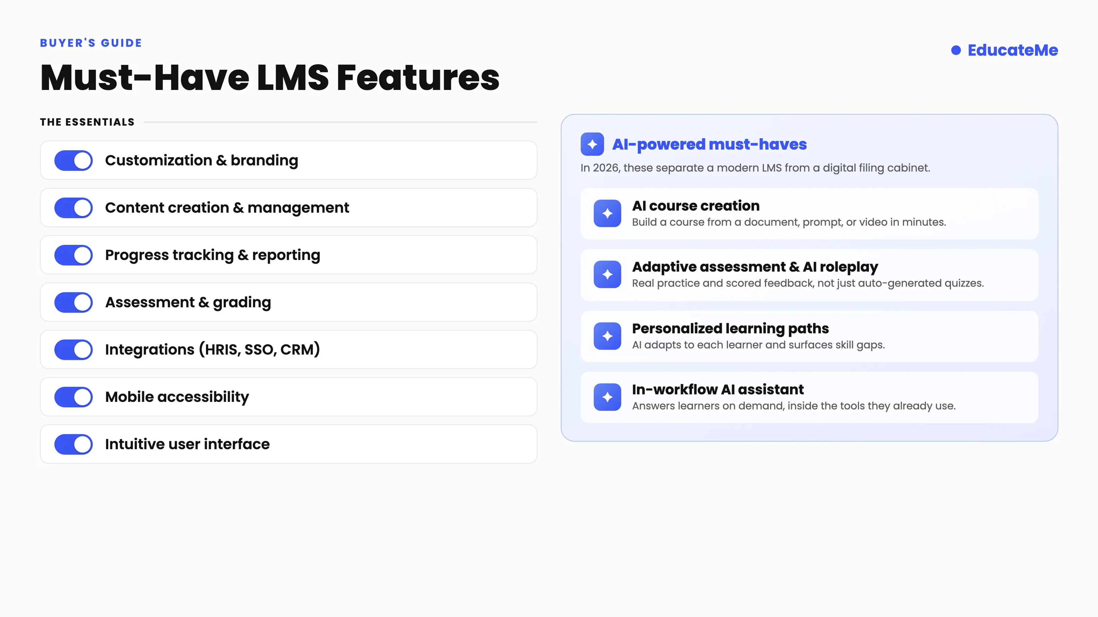 Must Have LMS Features