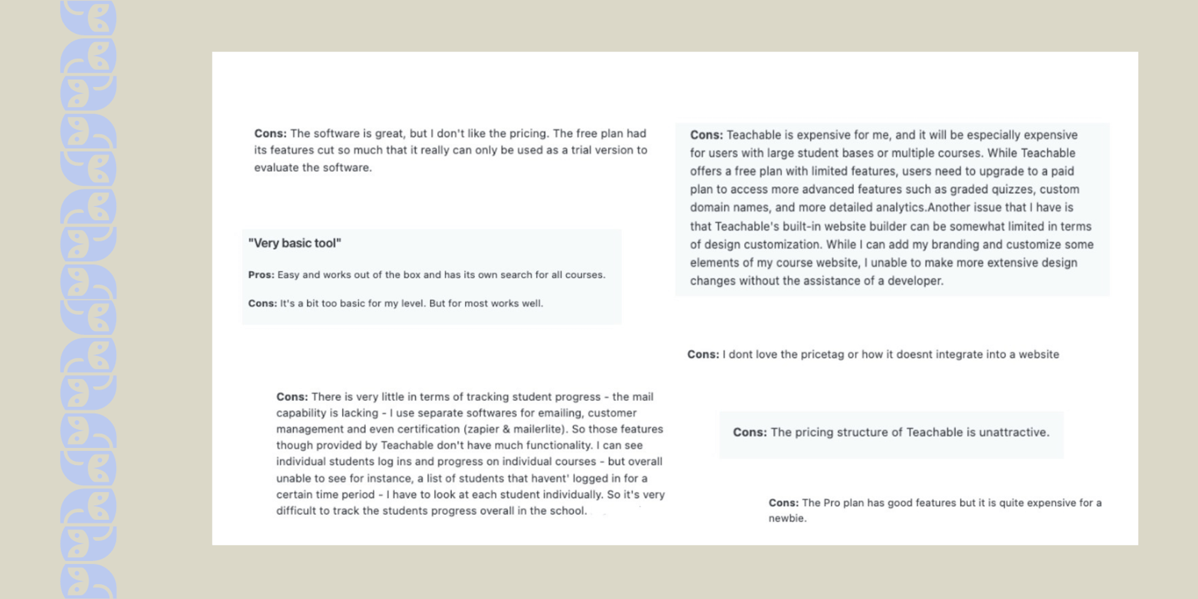 Teachable reviews