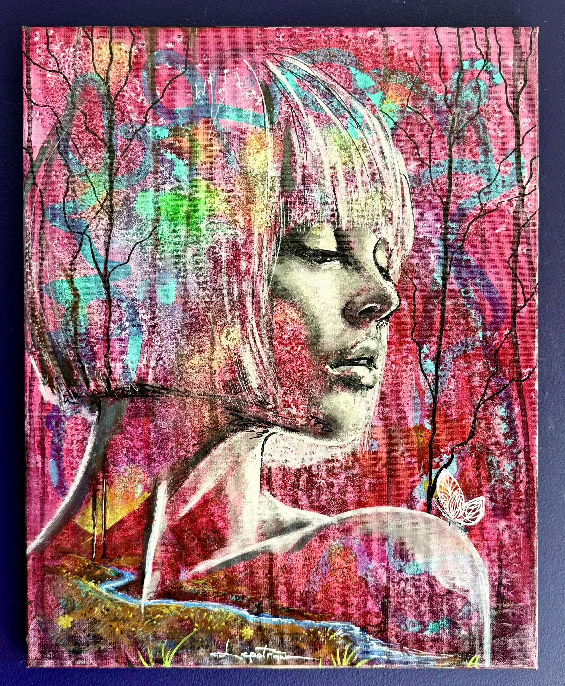 Kunstiteose foto; kirjeldus on lisamisel (roosasool-40x50).