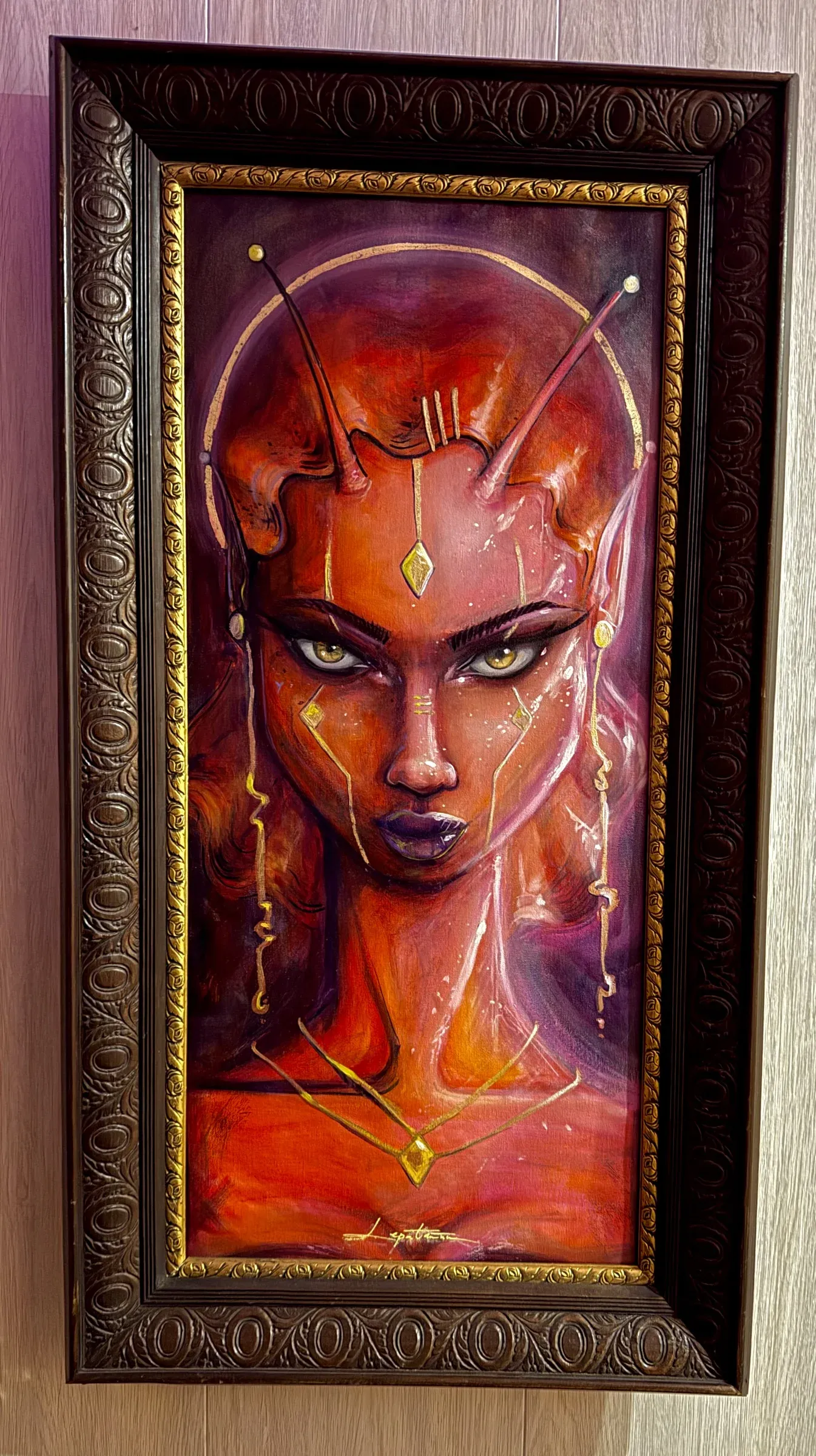 Kunstiteose foto; kirjeldus on lisamisel (punane).