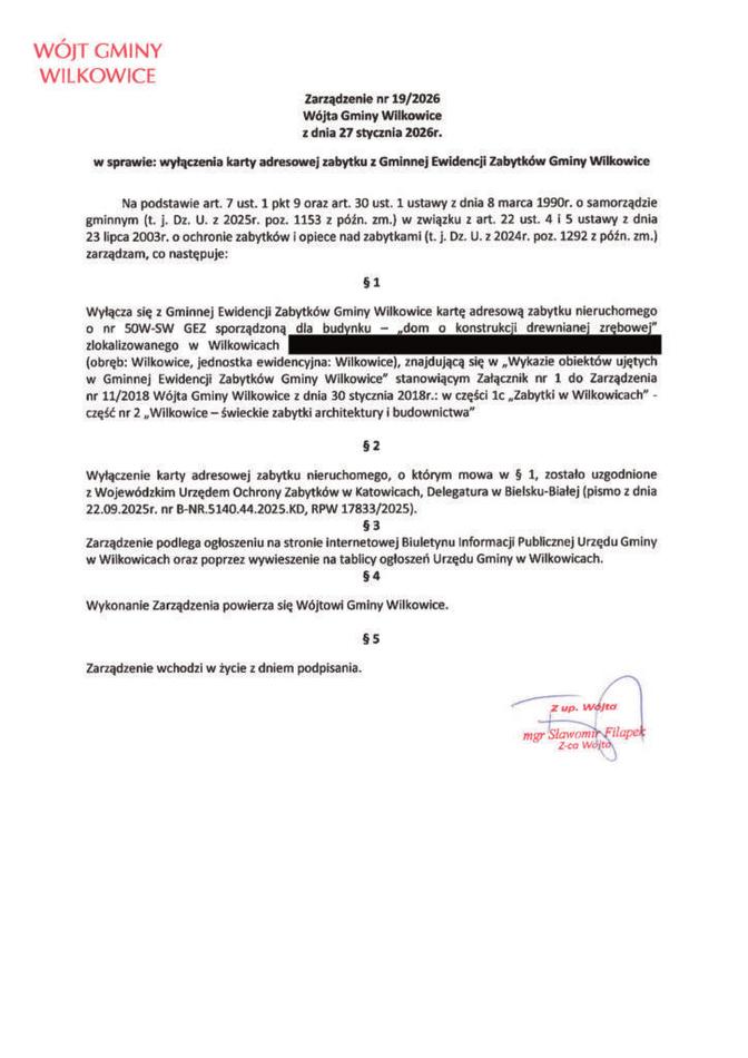 Wykreślenie budynku z GEZ
