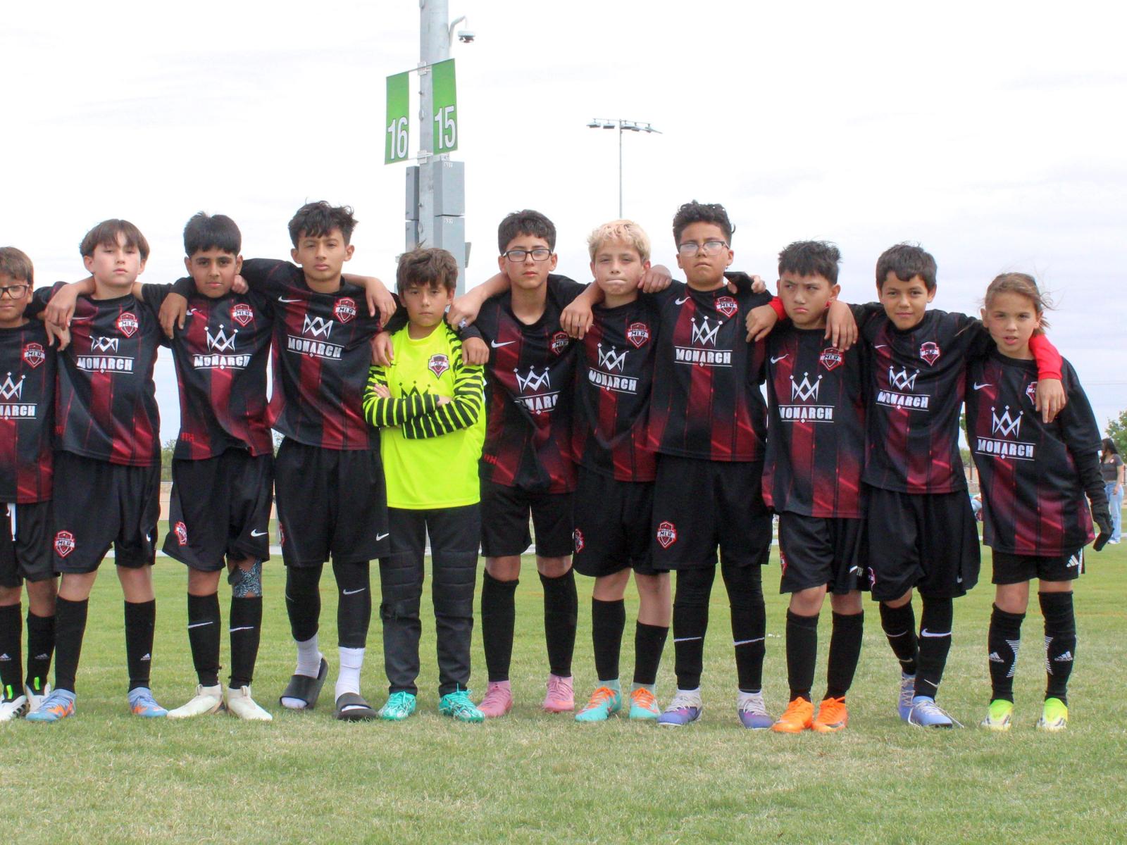 MLR FC boys team lined up at the 2026 Copa de Campeones