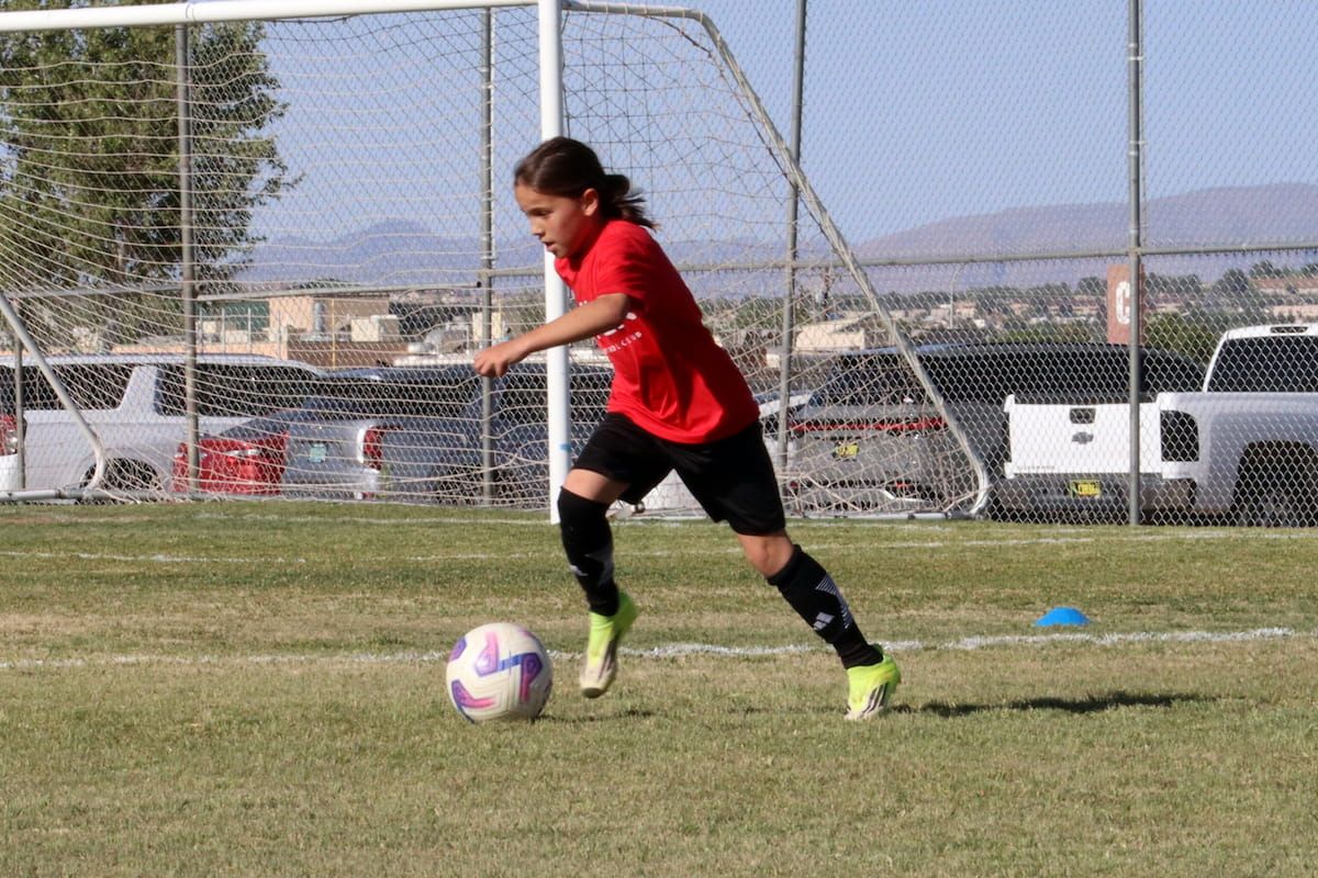 One-on-one training session on the field