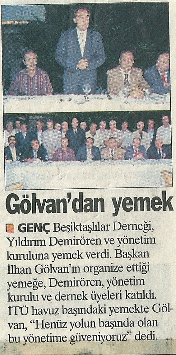 Genç Beşiktaşlılar tarihinden bir kare