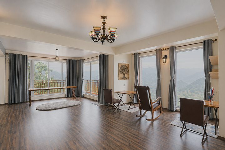 Hotel terrace with panoramic view