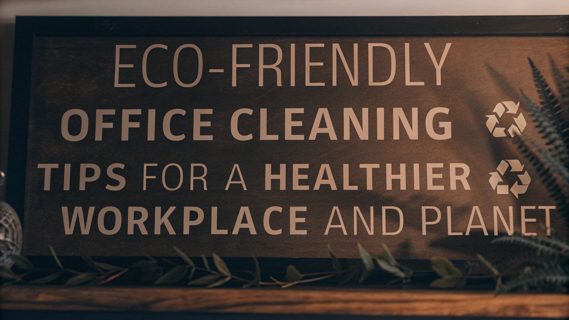 Eco-Friendly Office Cleaning Tips for a Healthier Workplace and Planet