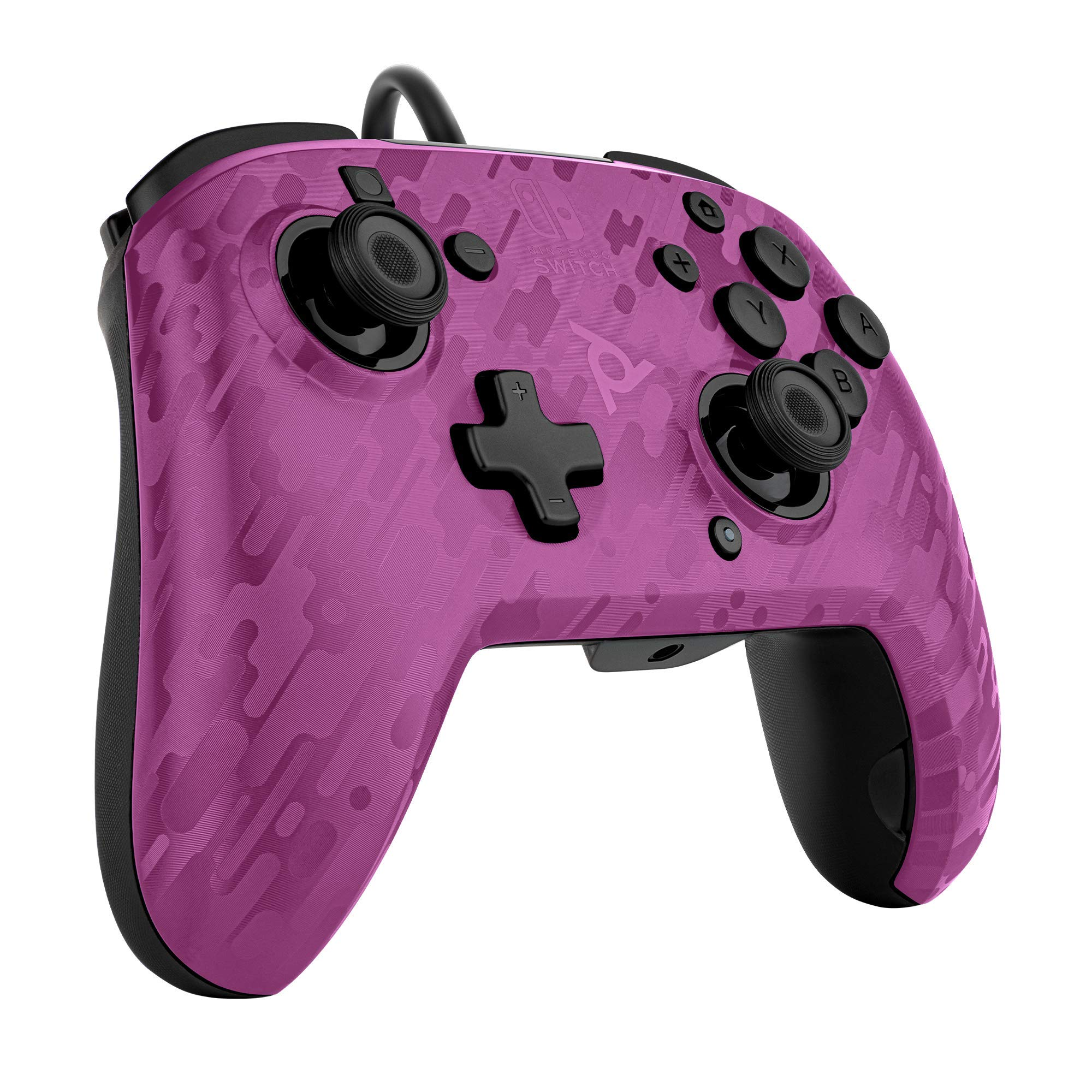 Faceoff Deluxe+ Wired Switch Pro Ergonomic Controllers – Nintendo Switch – Purple and Blue