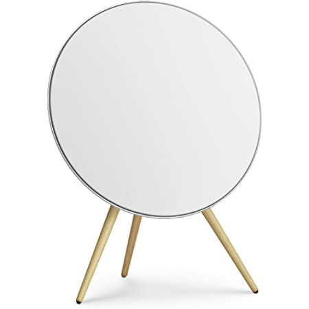 Bang & Olufsen BeoPlay A9 4th Gen Wireless Multiroom Speaker, White with Oak Legs