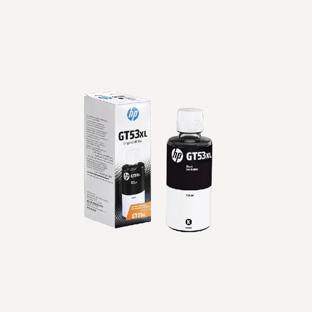 HP GT53XL Original Ink Cartridge Bottle 135 ml, Black