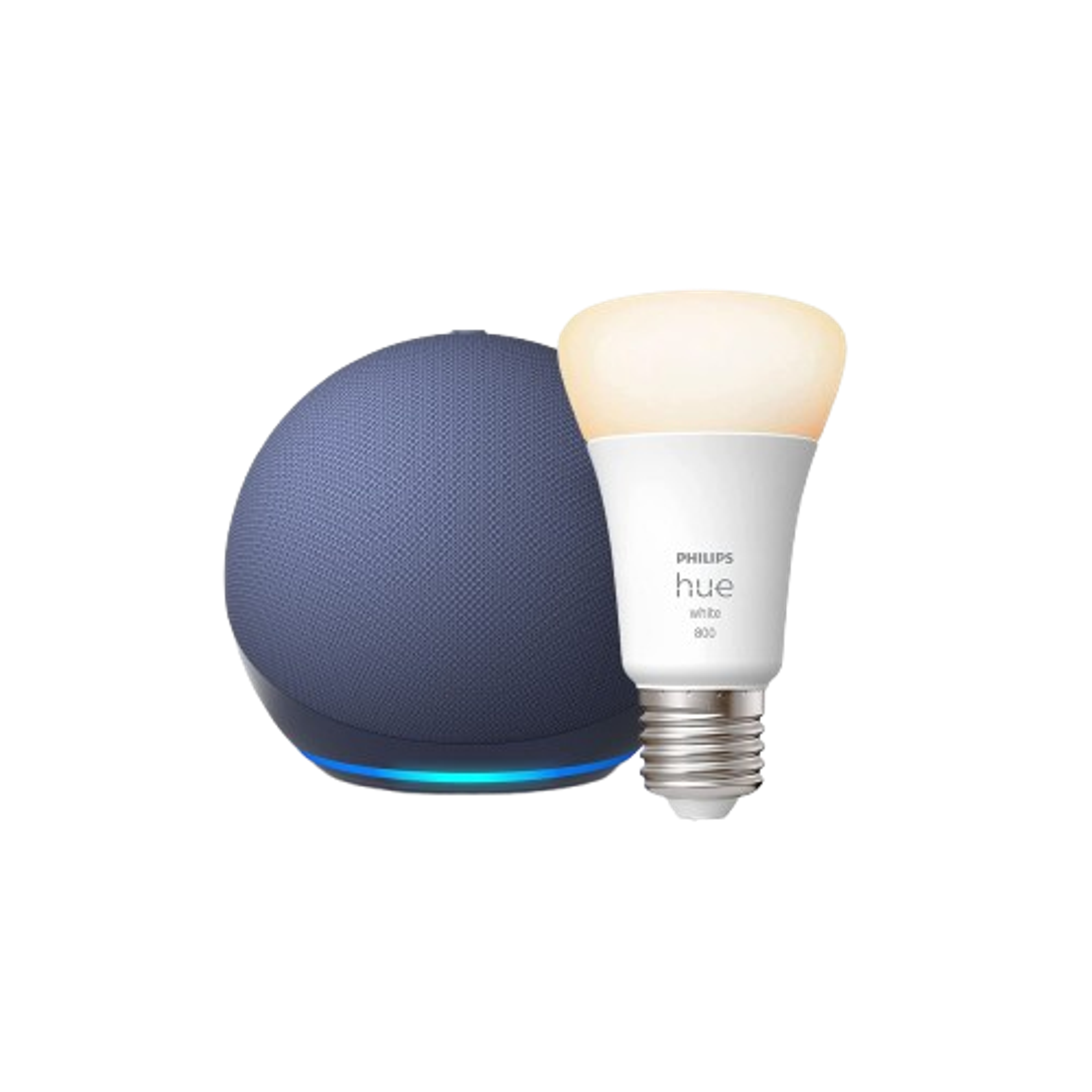 Echo Dot 4th Gen With Philips Hue B22/B27 Smart Bulb