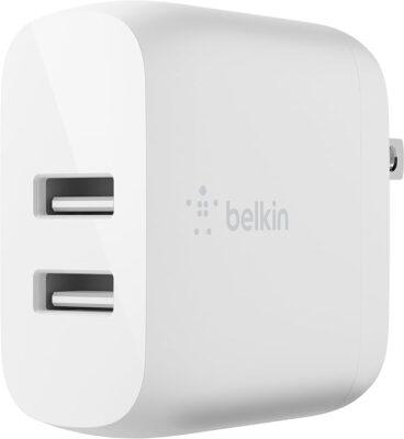 DUAL USB A WALL CHARGER 24W | Color" WHITE