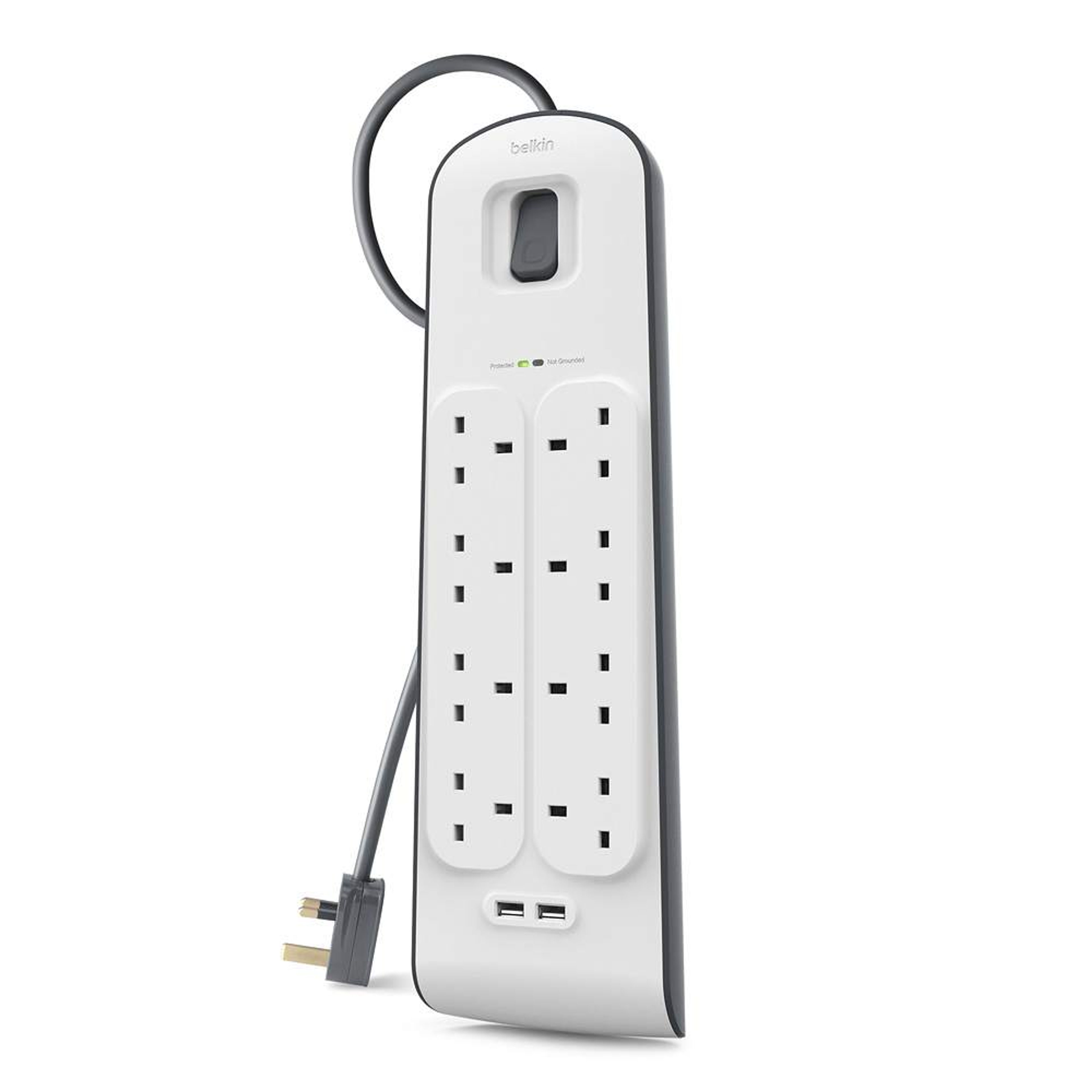 Belkin Surge Extension 8 Port 2USB PORT (2M)