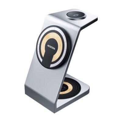 MICRODIA SNAPSTATION ALUMINAIRE 3-IN-1 IMAC STYLE WIRELESS CHARGING STATION