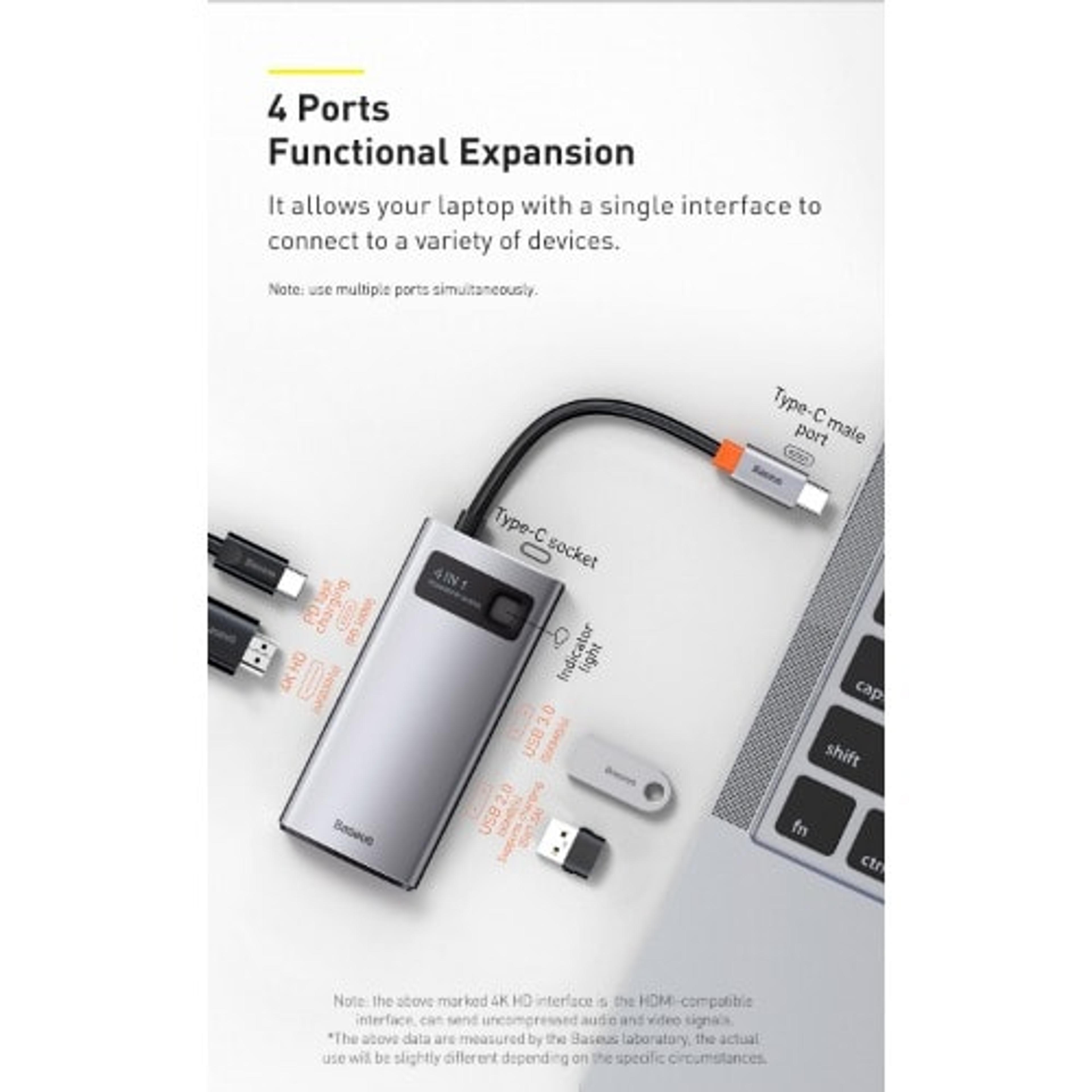 Baseus 4-In-1 Multifunctional Hub