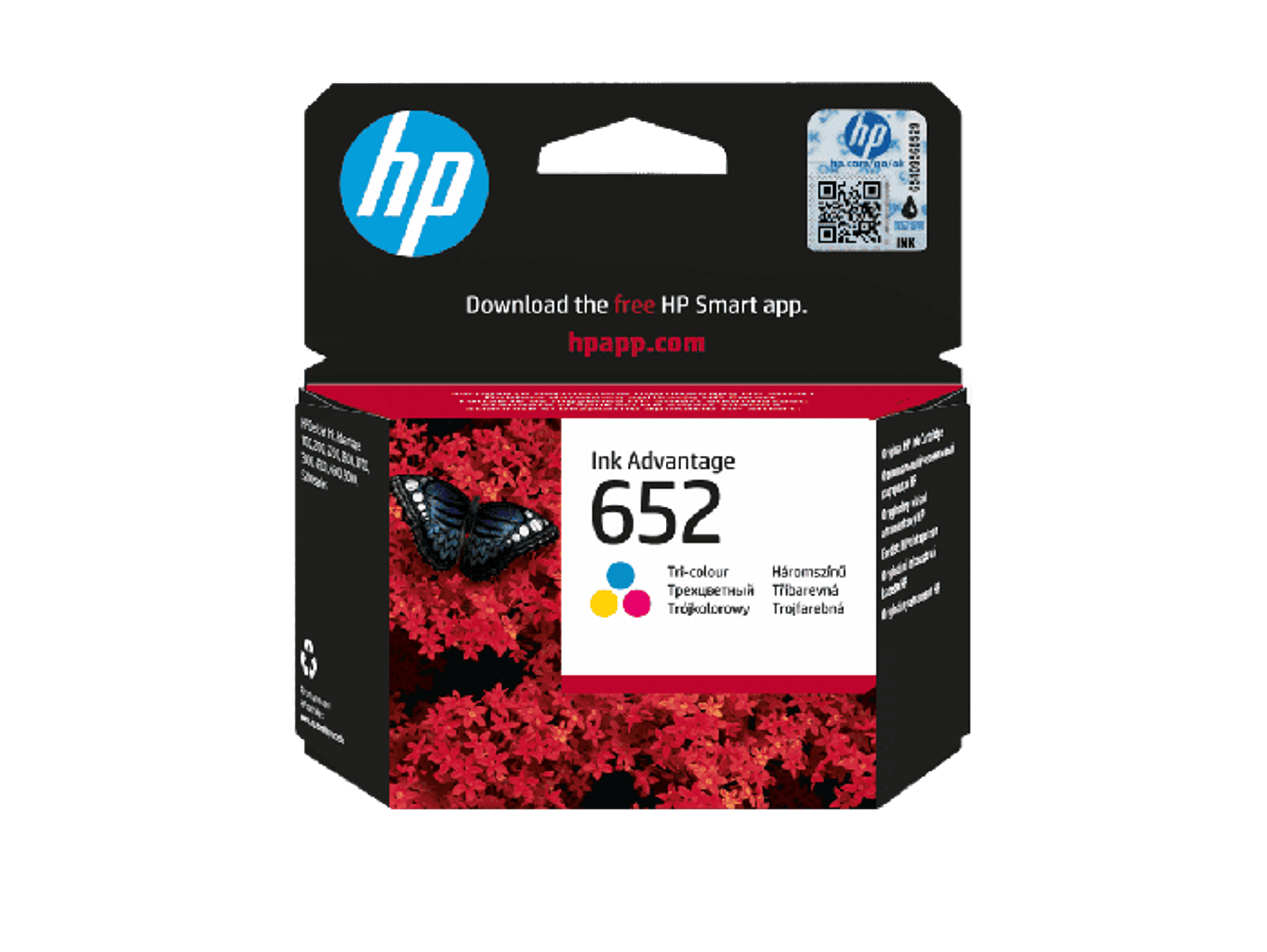 HP 652 Tri-color Ink Advantage Cartridge