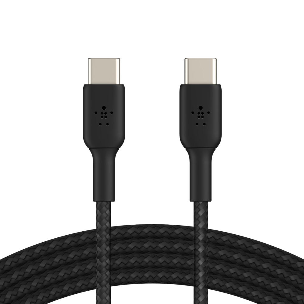 Belkin USB-A to USB-C 1M Cable Braided | Color Available" BLACK & WHITE
