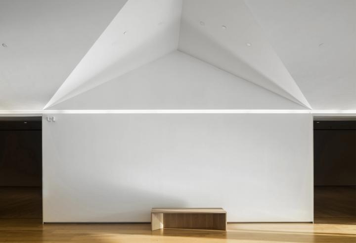 Menil Drawing Institute, Living Room looking into Gallery