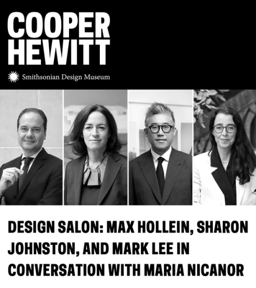 Sharon Johnston and Mark Lee to join Cooper Hewitt’s Design Salon