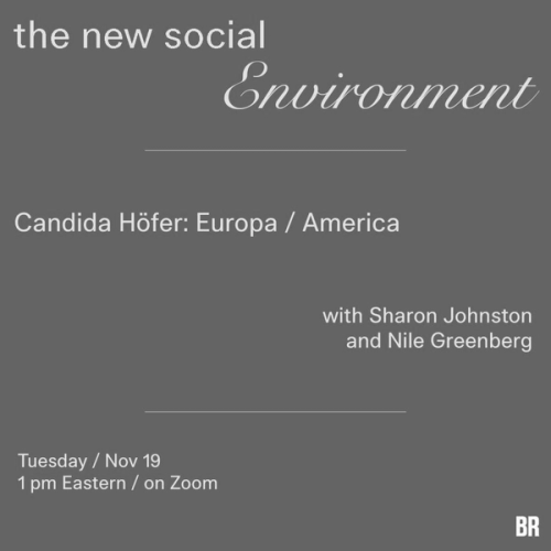 Sharon Johnston in conversation with Nile Greenberg for The Brooklyn Rail’s NSE
