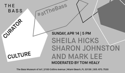 Johnston Marklee with Sheila Hicks at The Bass, Miami - Sunday, April 14