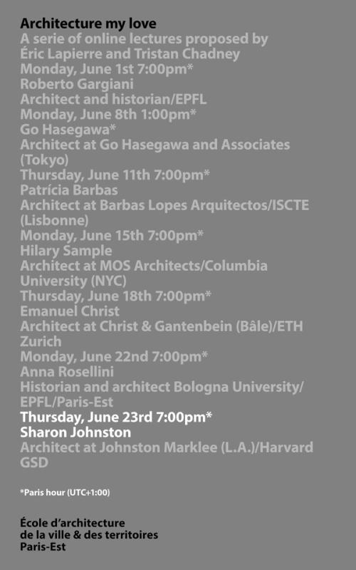 Sharon Johnston online lecture for Éav&t Paris - June 23