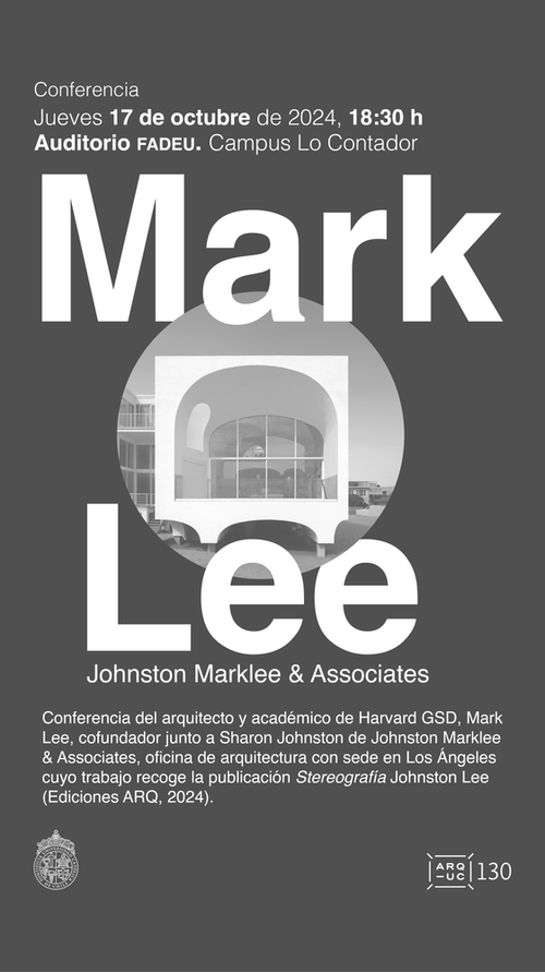 Mark Lee to present at Pontificia Universidad Católica de Chile in Santiago, CL