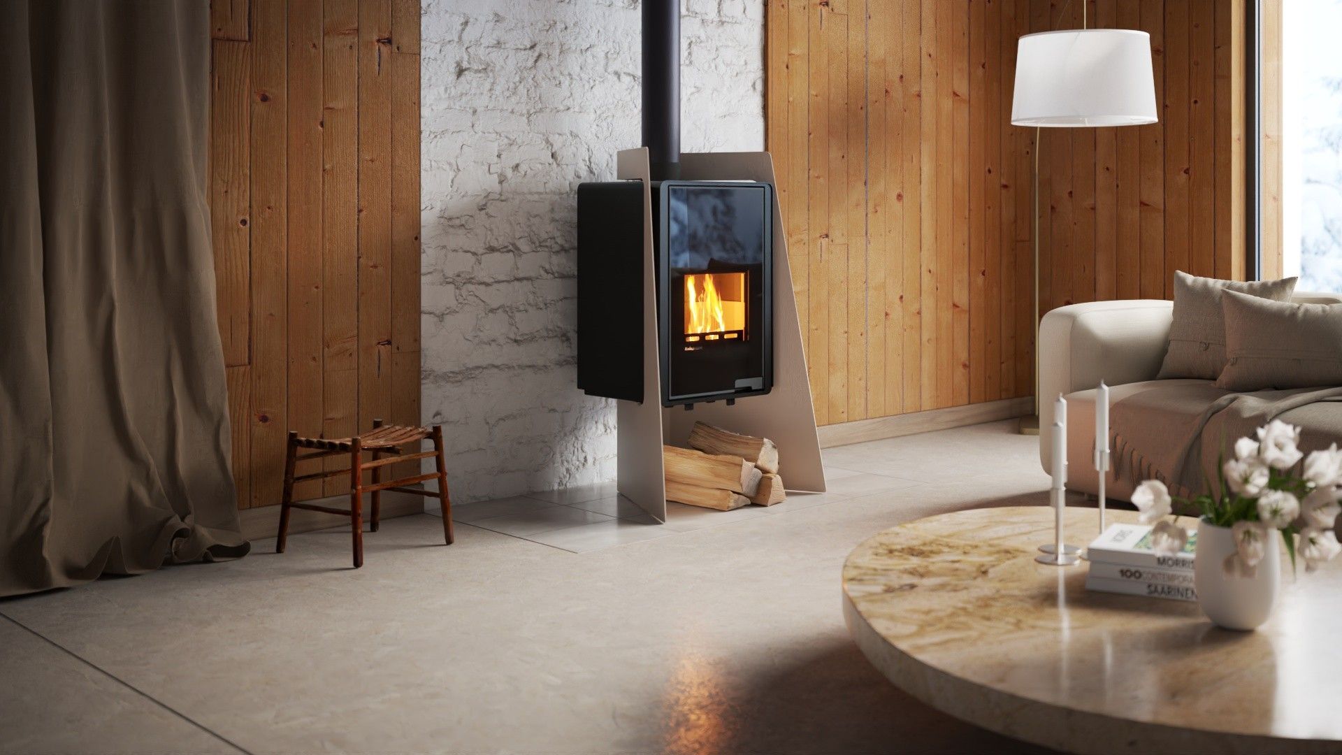 Krbová kamna FLAMINGO DELUXE ® ISLAND 14