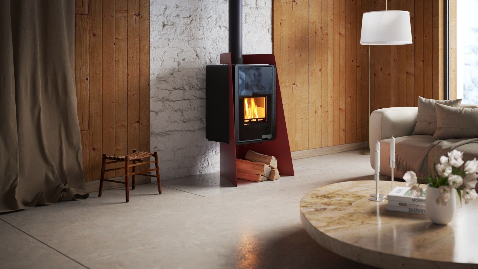 Krbová kamna FLAMINGO DELUXE ® ISLAND 6