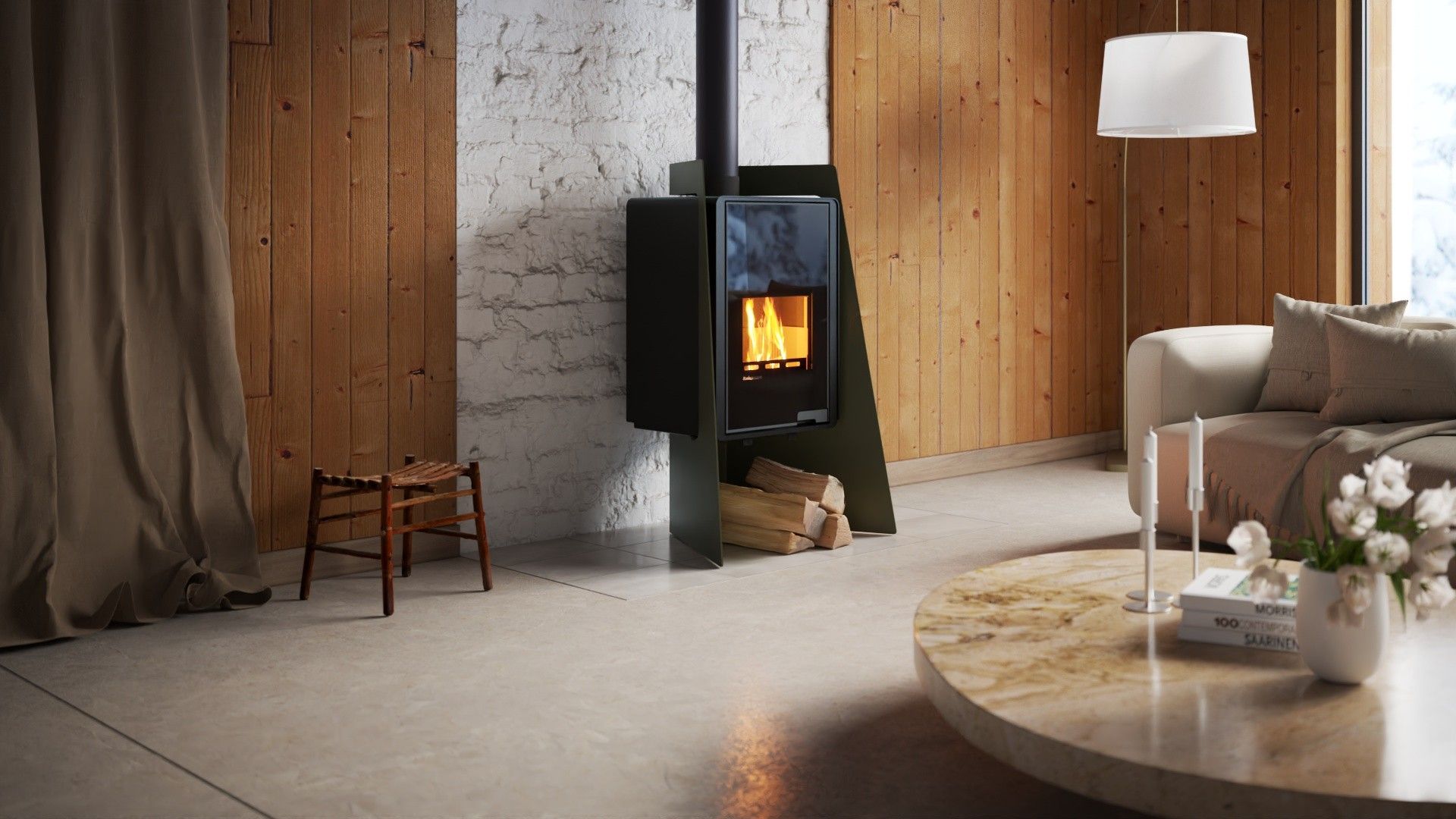 Krbová kamna FLAMINGO DELUXE ® ISLAND 18