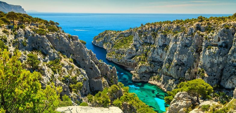 trottinette électrique au Parc National des Calanques