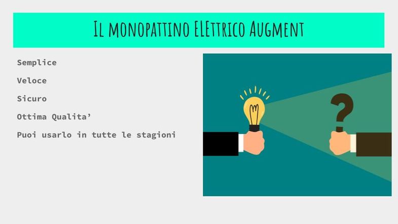 Monopattino Elettrico Augment anche su neve in inverno usa monopattino elettrico Augment sicuro semplice veloce