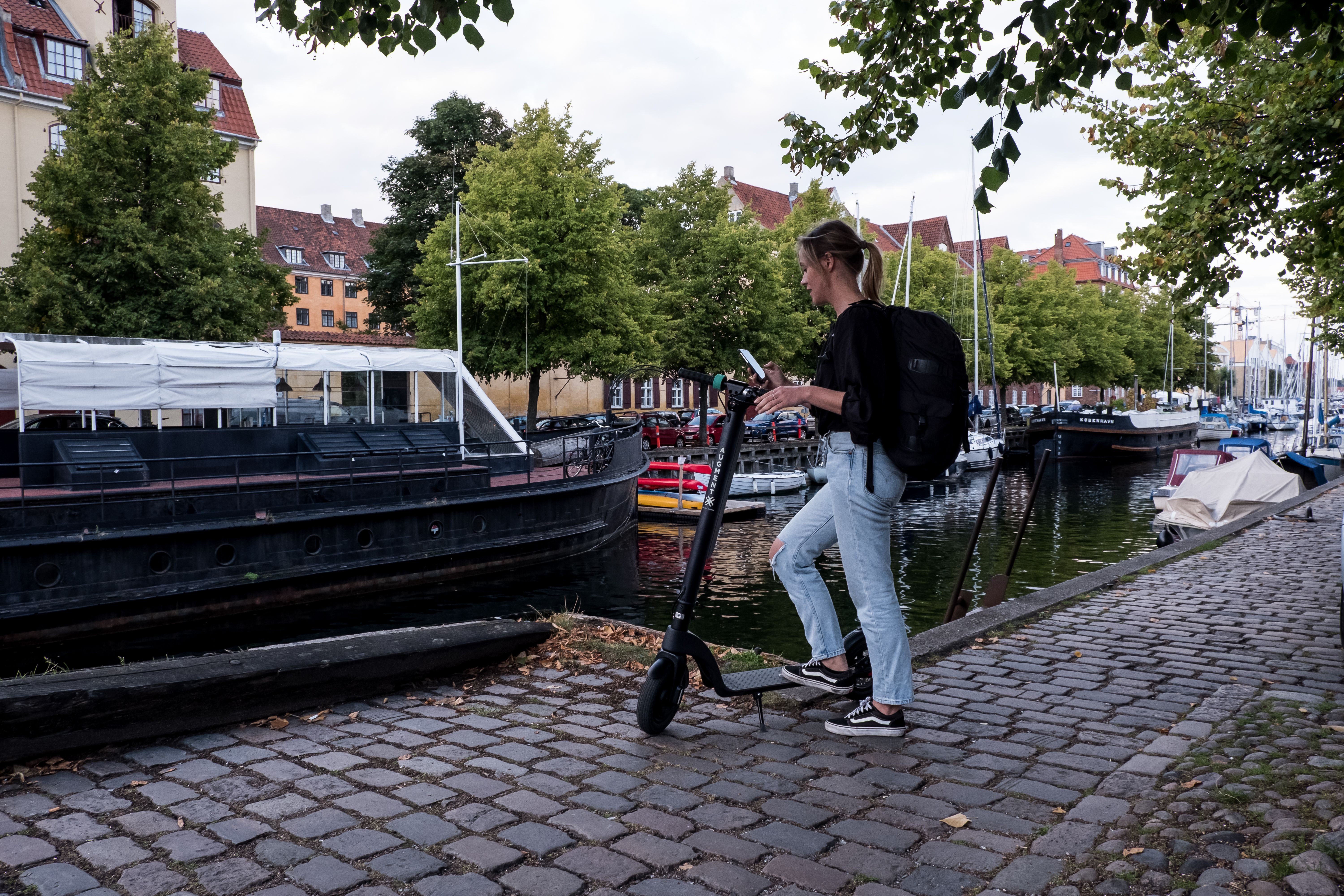 Augment ES 210 e-scooter in Nyhavn Copenhagen
