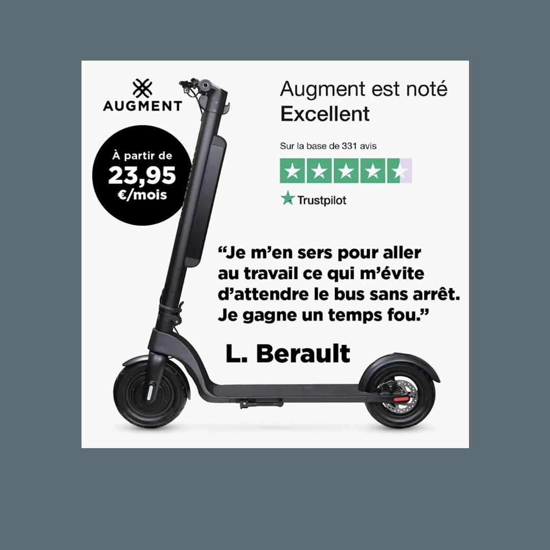 Augment trottinette est note excellent