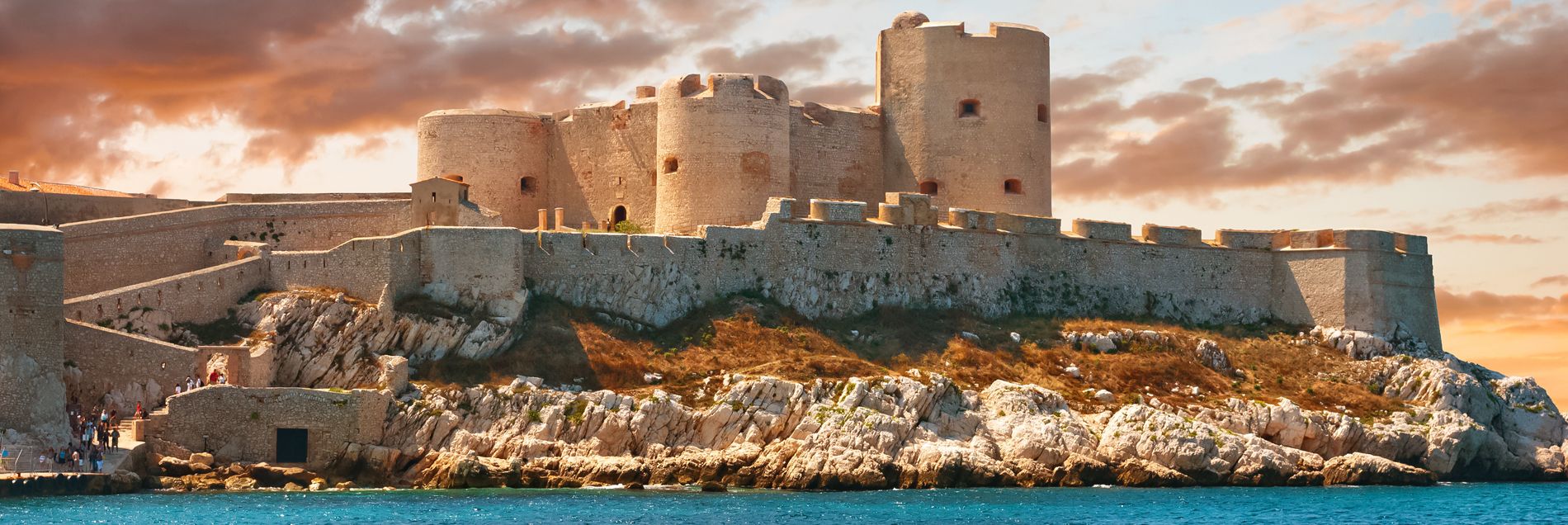 Chateau d'If Marseille en trottinette électrique