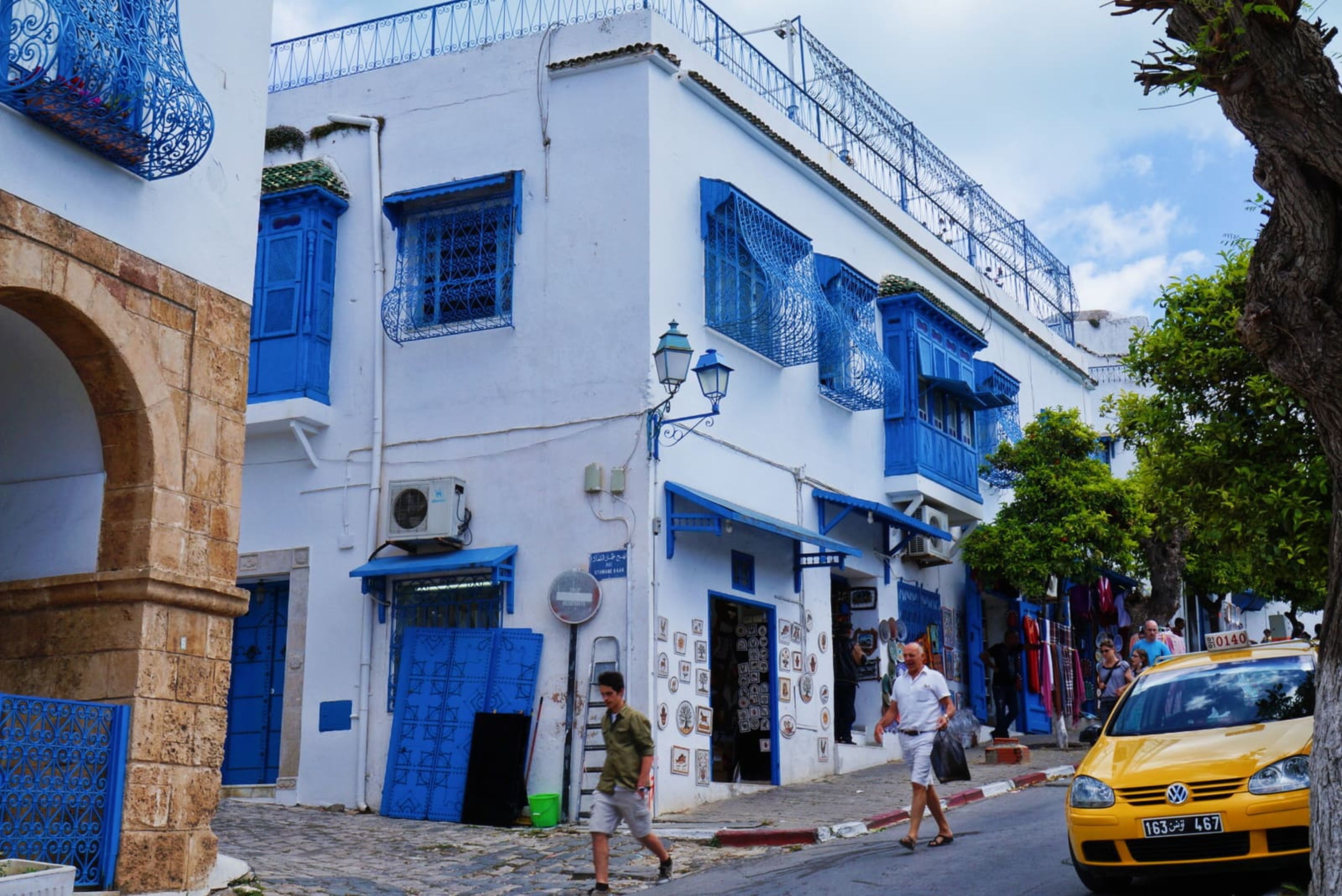 Ruelle bleue et blanche de Sidi Bou Saïd