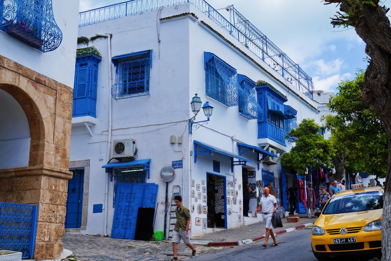 Ruelle bleue et blanche de Sidi Bou Saïd