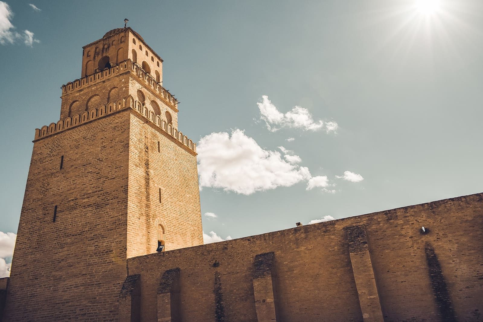Le minaret de la Grande Mosquée de Kairouan