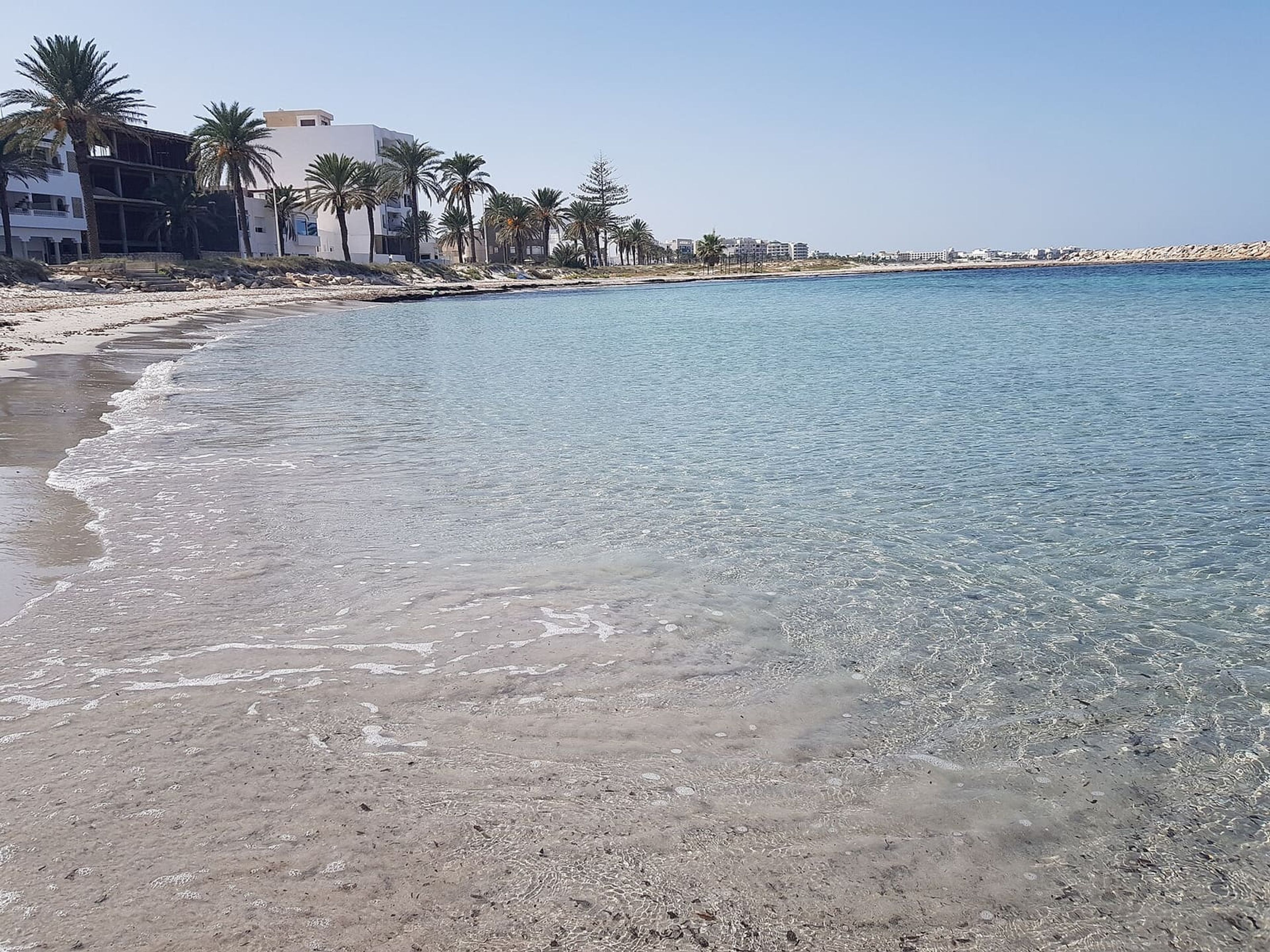 Plage de la corniche à Mahdia