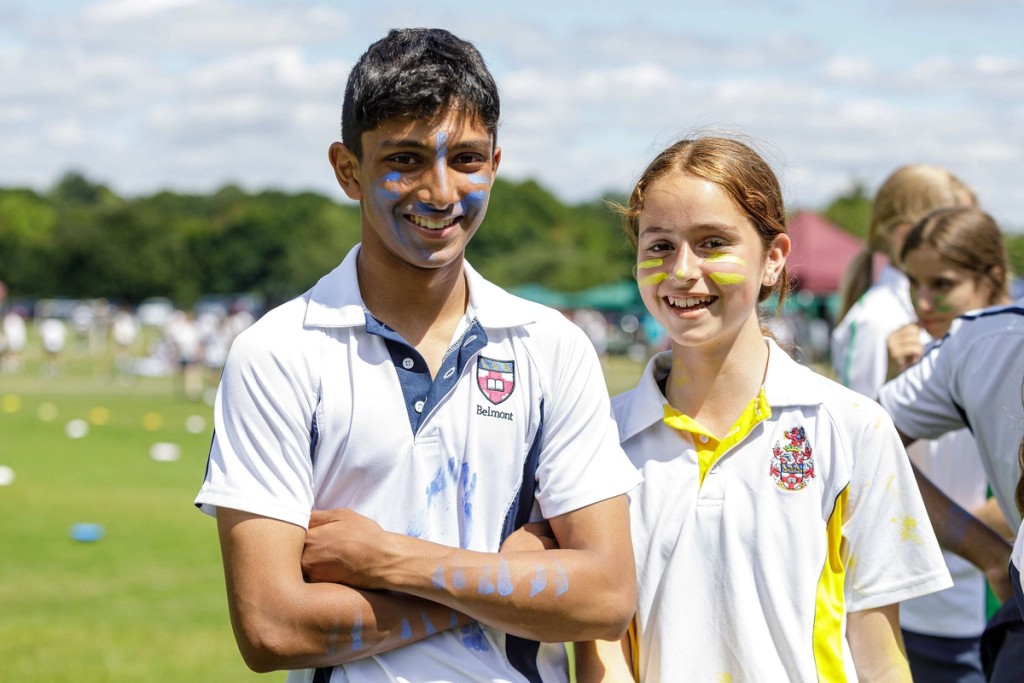 Pupils outdoors 